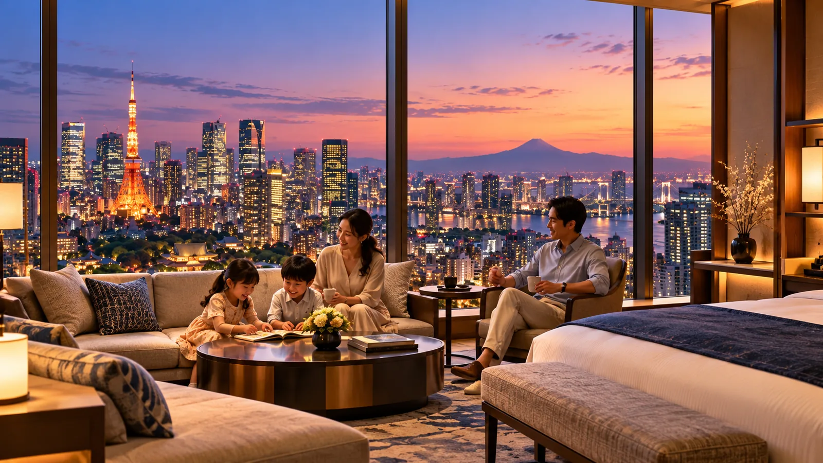 Illustrative family-friendly hotel stay in Tokyo